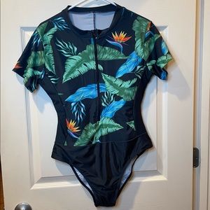 Black One Piece Swim Suit